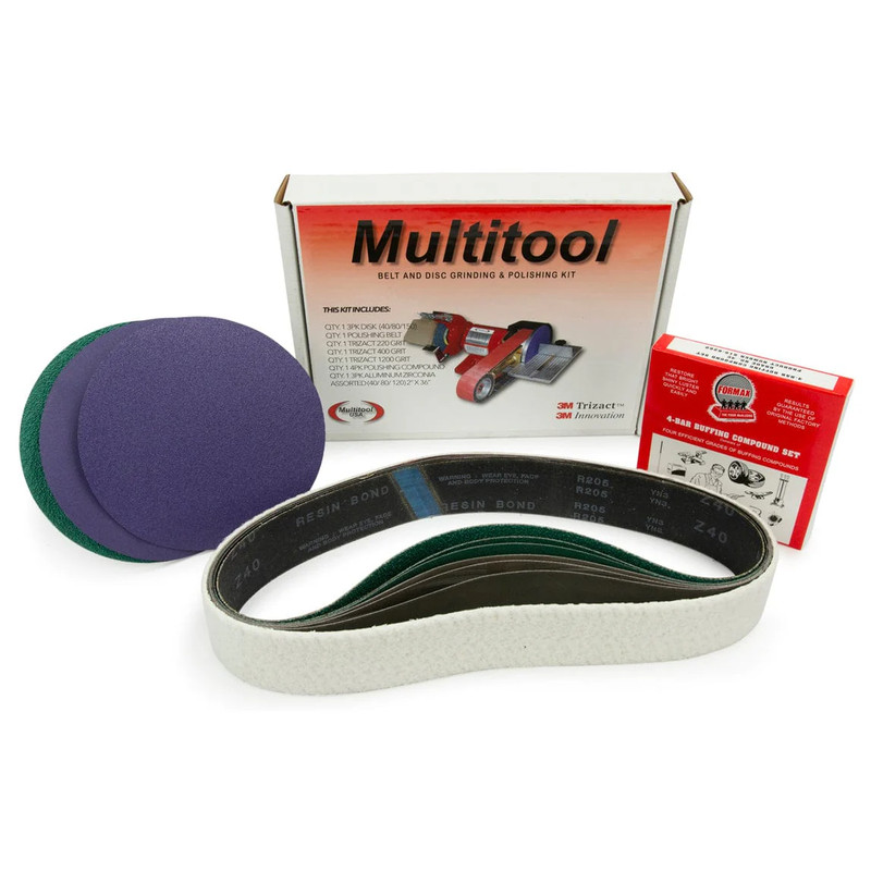 2" x 36" Belt, 7" Disc, Metal Working Belt and Disc Starter Kit